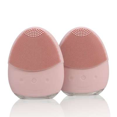 2019 Hot Selling Beauty Products Eco-friendly  Cosmetic Tool  Electric Face Cleanser Silicone Massage Brush Facial Brush