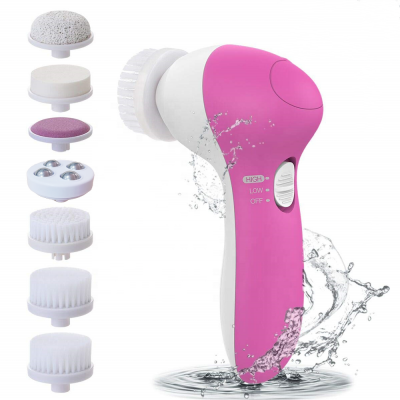 Amazon Hot Cheap Rechargeable IP7 Waterproof Electric Sonic Silicone Facial Cleansing Brush