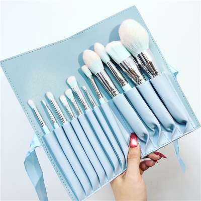 2020 latest 12pcs luxury vegan green makeup brushes private label professional butterfly brush set with packaging wholesale